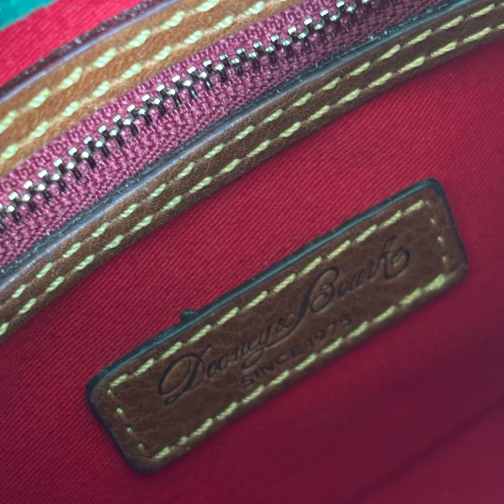 Dooney & Bourke Florentine Cameron Crossbody Bag Brown Leather - Picture 5 of 11